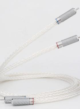 Preffair Pair Hi-End 8AG Silver Plated OCC 16 Strands Audio