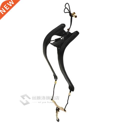 Adjustable Leather Saxophone Shoulder Neck Strap with Buckle