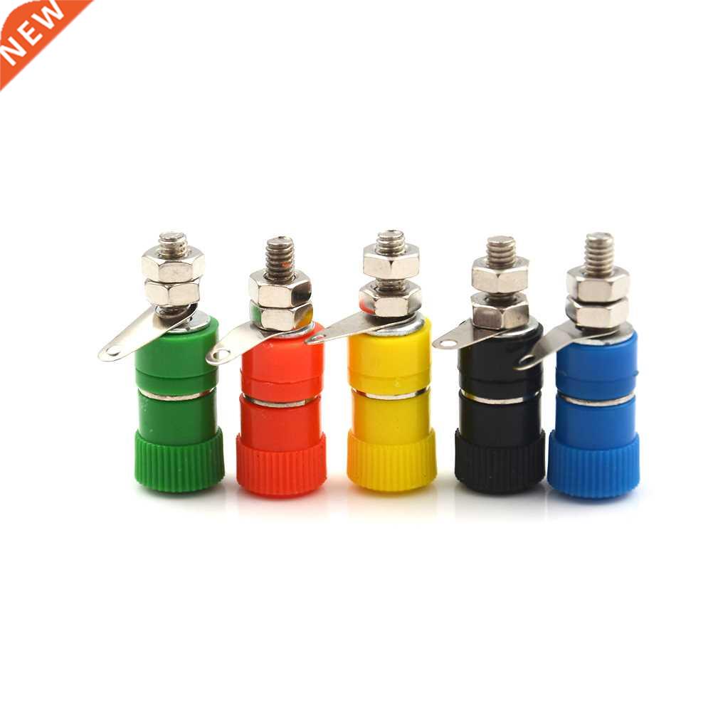 4pcs/lot 4mm Binding Post Banana Plug Jack Mount Terminal Bl