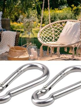 2pcs Stainless Steel Multifunctional Spring Snap Hook Carabi