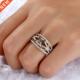 Infinity Love Ring 925 Cubic Silver Shining Zircon Sterling