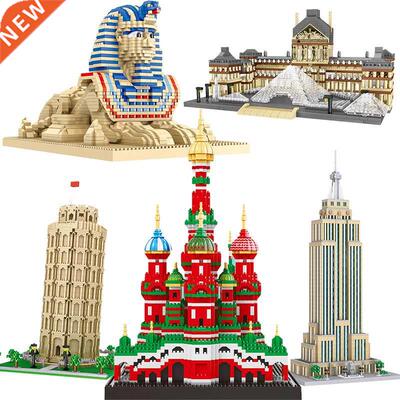 City Architecture Louvre Museum Empire State Building Blocks