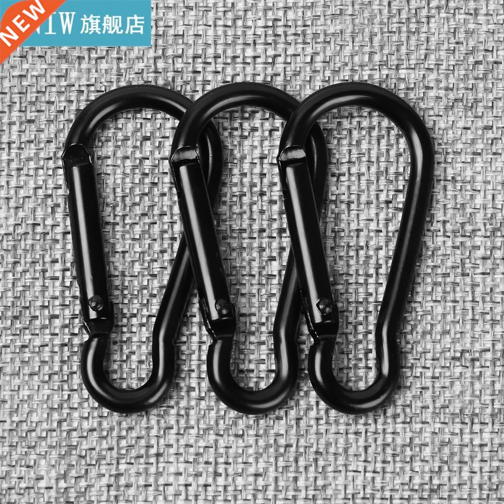 5 Pcs D Carabiner Snap Clip Keychain Water Bottle Hooks Outd
