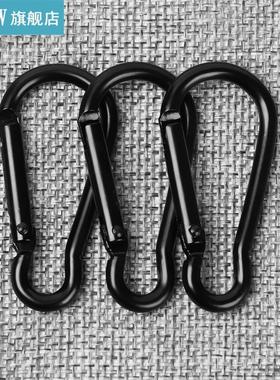 5 Pcs D Carabiner Snap Clip Keychain Water Bottle Hooks Outd