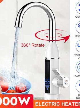 3000W Instant Electric Faucet Hot Water Heater LED Temperat