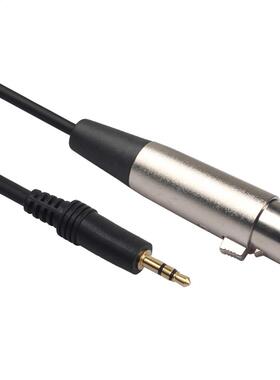 3Pin XLR Female Cable to 3.5mm Male Gold-palted Stereo Mic A