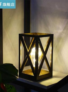 Bedside Lamp Night Warm White Bulb Retro-style Romantic Lant