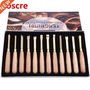 12 PCS Wood Carving Knife Chisels Knife Sculpture Knife Woo
