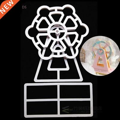 Wind car ferris wheel turn sugar Cake chocolate plastic cut