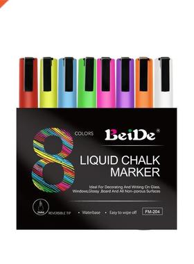 Liquid Chlk Mrkers, 8 Pck of Neon Chlk Pens, For Nonporo