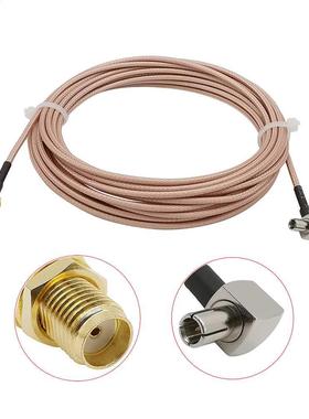 RG16 Right Angle TS9 Male to SMA Female RF Coaxial Connecto
