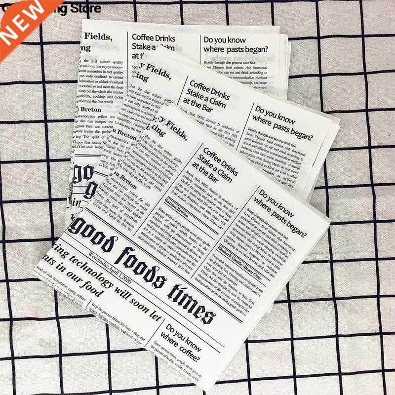 50 Sheets Oil-Proof Wax Paper Food Wrapper Paper Bread Sandw