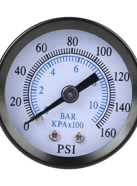 Mini Pressure Gauge For Fuel Oil Water 0-160psi/0-10bar 1/8