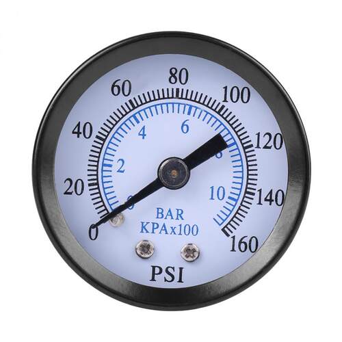 Mini Pressure Gauge For Fuel Oil Water 0-160psi/0-10bar 1/8