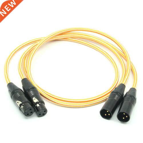 Pair Silver Plated Audio Cable HIFI XLR Interconnect Balance