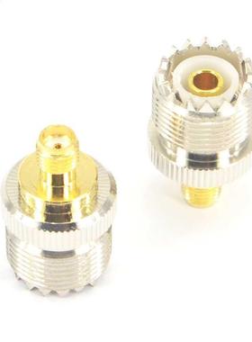 10Pcs UHF SO239 UHF Female Jack to SMA Female Jack F/F Adapt