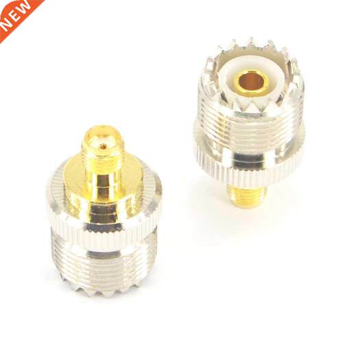 10Pcs UHF SO239 UHF Female Jack to SMA Female Jack F/F Adapt