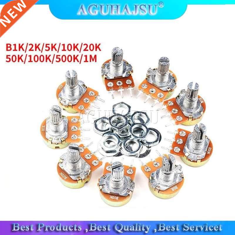 30pcs WH148 3pin 15mm B1K B2K B5K B10K B20K B50K B100K B250K