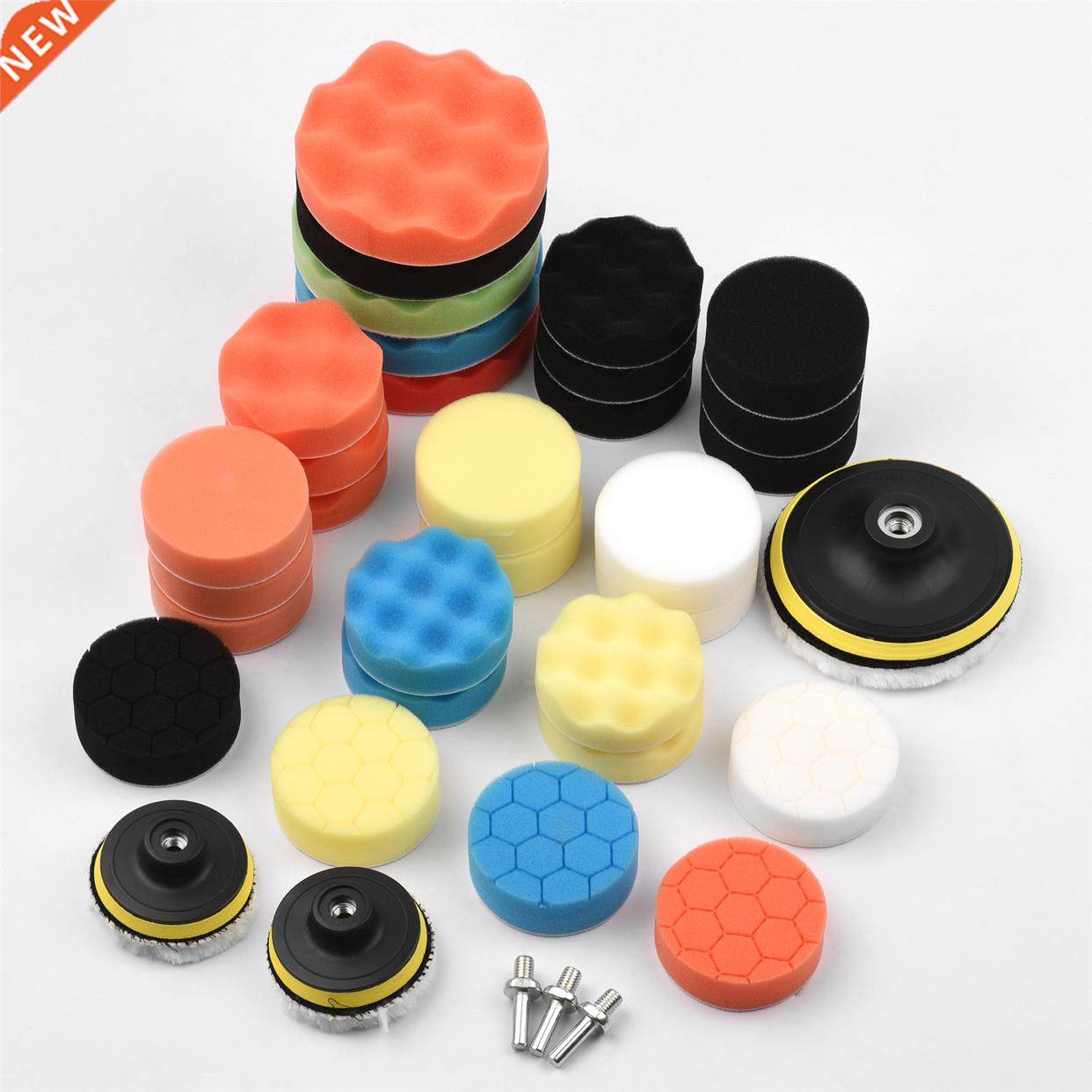 39Pcs Polishing Pads Kit 3 Inch 5 Inch Car Buffing Sponge fo