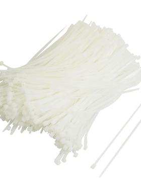 1000 x Self Locking Cable Zip Ties Fastener Off White 3mm x