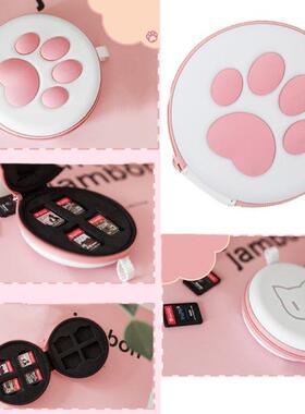 Cat Paw Game Cards Holder Cartridge Storage Case Box Protect