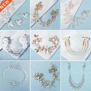 Hair Bridal Comb Rhinestone Access Efily Wedding Floral