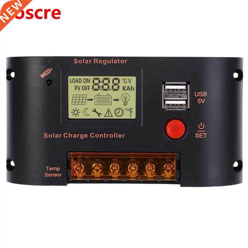 Solar Charge Controller Solar Panel Regulator 20A Adjustable