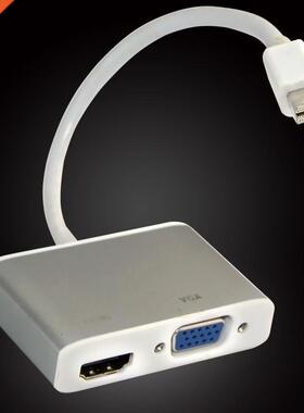 2 in 1 Mini DisplayPort DP Female to Digi-Port Adapter dual