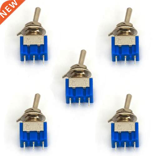 5pcs 3 Pin Mini Toggle Switch AC 125V 6A ON/ON 2 Position SP