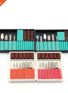 Nail Electric Drill Bits Grinding Head Kit Sanding Bands Fil