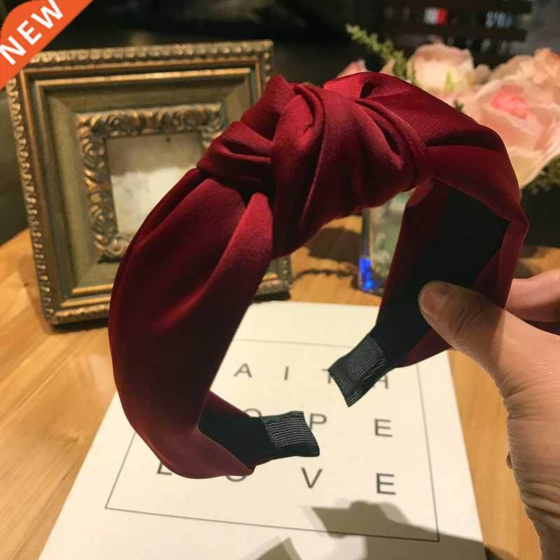Solid Colors Hair Knotted Hair Band for Women Headbands Girl