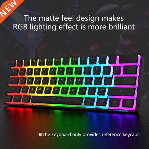 1Set Double Shot PBT Keycap 104 Keys Pudding Backlight Keyca