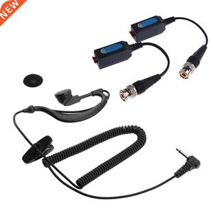 HD Video Balun Connector + Listen Only Receive G Shape Earpi