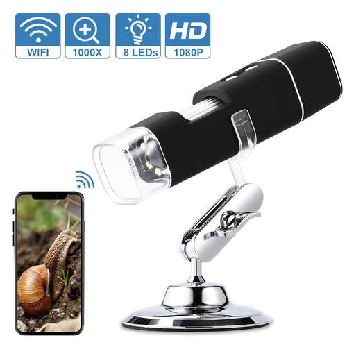 Wifi Digital Microscope 8 LED lights Wireless Handheld Digit