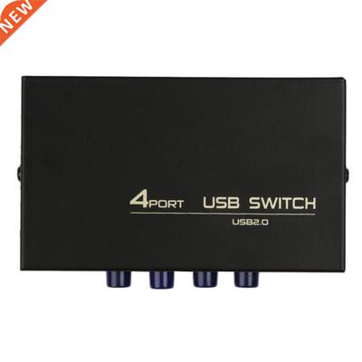 4 Ports USB 2.0 Sharing Switch Switcher Adapter Box For PC S