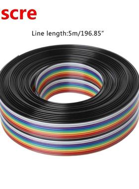 5m Rainbow Cable 20Pin DuPont Wire With 1.27mm Line Pitch Co
