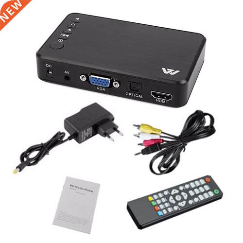 Mini Full HD 1920x1080 HDMI VGA AV USB Hd Disk U Disk Play