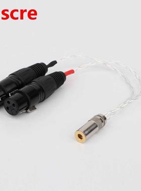 Preffair 8 Cores Silver Plated 4.4mm Balanced Female to Dual