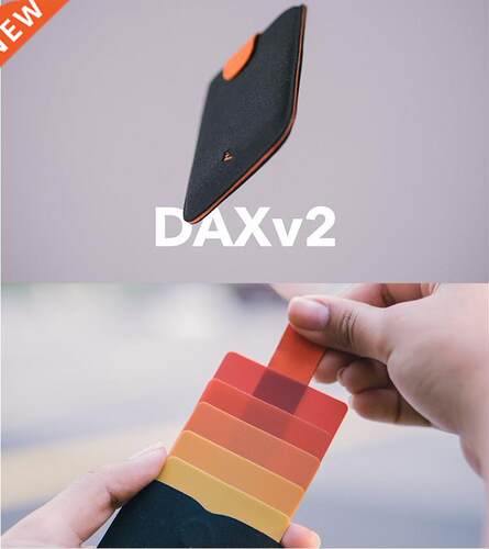DAX V2 Ultra-Thin Pull-Out Card Bag Cascading Multi-Card Bu