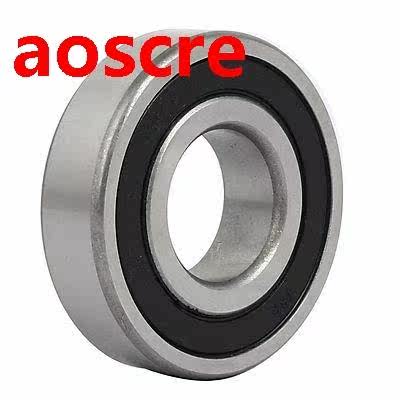 6307RS Double Rubber Sealed Deep Groove Ball Bearings Silver