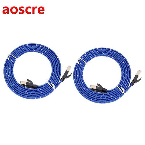 Computer Network Cable, Crystal Head Gd Plated Blue White