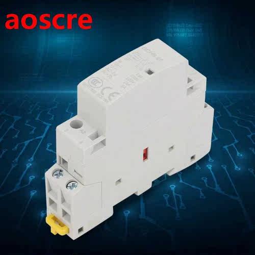 AC Contactor 2P 25A 24V 1NC 50/60Hz Din Rail Household A