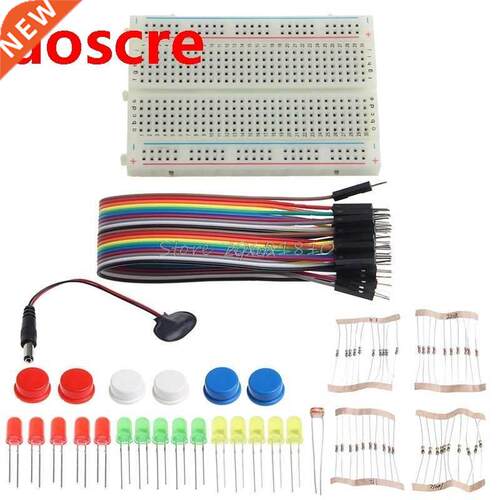 Electronc Starter Kt Mn Breadboard LED Jumper Wre Teste