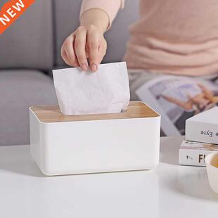 Japanese Tissue Box Wooden Cover Toilet Paper Box Solid Wood