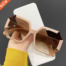 Unique Polygonal Square Sunglasses Brand Designer Gradient L