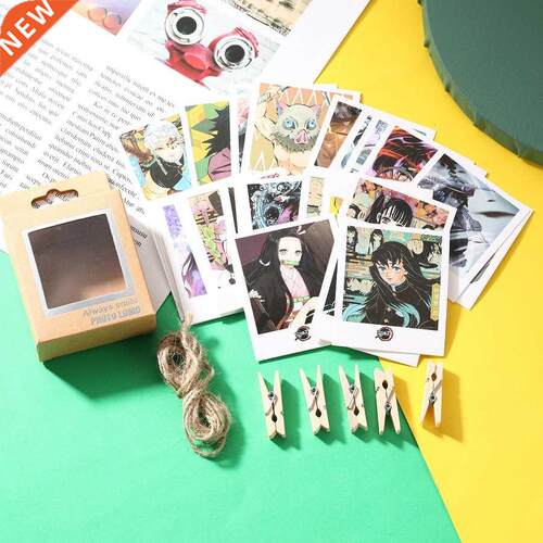 40pcs Anime Demon Slayer Lomo Card Poster Postcard Wall Sti