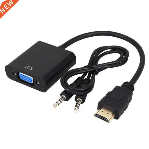 1080P HDMI-compatible Male To VGA Female Video Cable With 3.