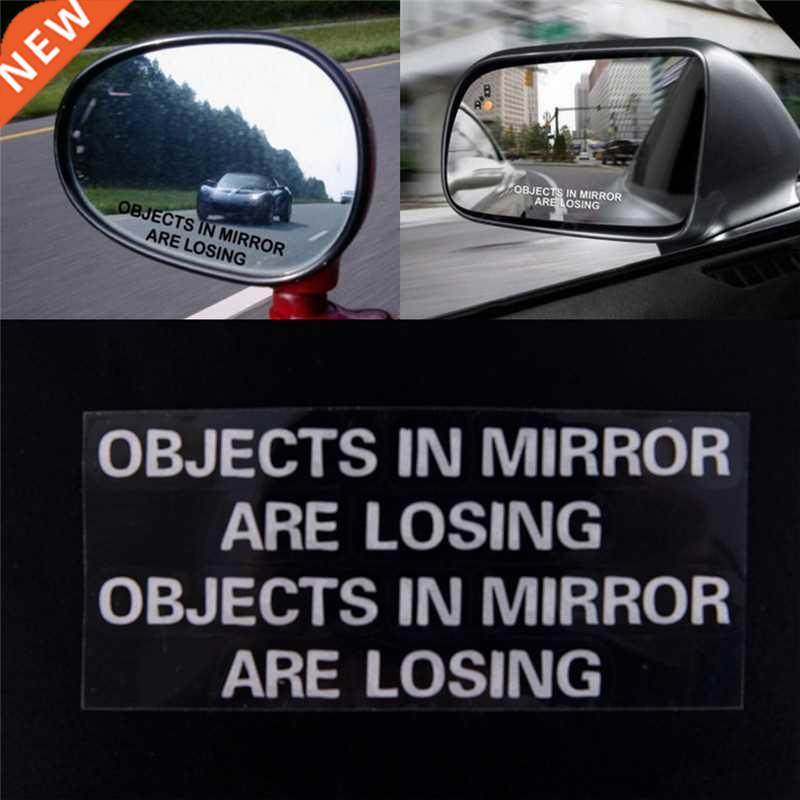 Rearview mirror stickers Funny Car Truck Window White Vinyl