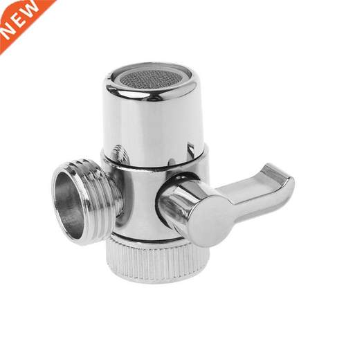 Brass 3-way Diverter Valve Faucet Connector Adapter Three He