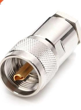 RF Coaxial Adapter UHF Male Plug PL259 Clamp RG8 RG165 RG21